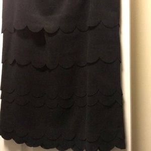 Black wool skirt